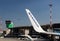 2019.09.30 Bergamo, Orio al Serio airport, Ryanair plane, detail of the wing