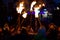 2019-12-24, Gathering and fire celebration at the fantastic show La Legende des Flottins Evian-les-Bains, France