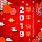 2019 Asian traditional Chinese wish hieroglyphs translate Happy New Year,Oriental Chinese asians korean japanese