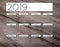 2019 english calendar wood background