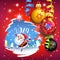 2019 Happy New Year decoration of a poster card and a merry Christmas holiday background