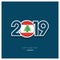 2019 Lebanon Typography, Happy New Year Background