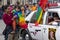 2019: Mother and her child next to a police car attending the Gay Pride parade also known as Christopher Street Day, Munich