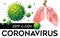 2019 n Cov Coronavirus from China with Lungs Pneumonia Vector Illustration