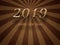 2019 New Year Beautiful Number Retro Template Background
