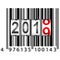 2019 New Year counter a barcode calendar illustration