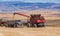2019 Oregon Wheat Harvest Unloading the Combine 2