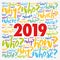 2019 problem questions word cloud collage