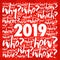 2019 problem questions word cloud collage