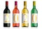 The 2019 vintage is written on four bottles of wines of different colors