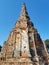 2019 - Wat Chaiwatthanaram Pagoda , Buddha statue,  Mural painting with Ayutthaya Archaeological and Architecture style Thailand