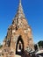 2019 - Wat Chaiwatthanaram Pagoda , Buddha statue,  Mural painting with Ayutthaya Archaeological and Architecture style Thailand