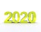 2020 in 3d colore giallo