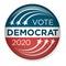 2020 Campaign Election Pin Button or Badge with Patriotic Stars