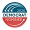 2020 Campaign Election Pin Button or Badge with Patriotic Stars