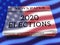 2020 Election Us Presidential Vote For Candidates - 3d Illustration