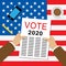 2020 Election Usa Newsletter Presidential Vote For Candidates - 2d Illustration