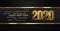 2020 golden multilingual happy new year