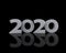 2020 grigio con sfondo nero