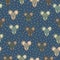 2020 Mouse Happy New Year. Seamless pattern