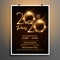 2020 new year party invitation shiny template design