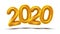 2020 Number New Year Celebration Banner Vector