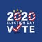 2020 Presidential Election Vote Typography Vector