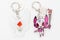 2020 Tokyo Olympic Mascot Miraitowa back and Someity front keychain official licensed