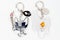 2020 Tokyo Olympic Mascot Miraitowa front and Someity back keychain official licensed