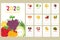 2020 Tropical Fruits Wall Calendar Vector Set