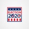 2020 United States of America presidential election vote banner