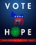 2020 United States of America Presidential Election voting banner.