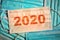 2020, the year of Covid-19 pandemic, conceptual image