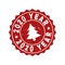 2020 YEAR Grunge Stamp Seal with Fir-Tree