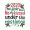 2020 The Year Where No One Kisses Under the Mistletoe - Funny greeting card for Christmas