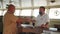 2021-06-09 Mariupol, Ukraine. Ukrtransagro LLC. Ship captain and shipping agent enter into agreement by stamping and