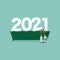 2021 Font on The Plant Pot, Which Shows The Beginning of New Things in The Year 2021 Concept Vector