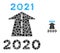 2021 Future Road Mosaic of Round Pixels