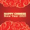 2021 Happy Chinese New Yaer, Lunar new year. vector illustration.