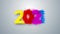 2021 Happy New Year Colorful Grunge Particular Animation on Light Background. Abstract Shiny Celebration Motion Graphics