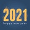 2021 happy new year, golden numbers fireworks greeting card