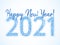 2021 Happy New Year vector greeting card, banner.