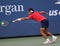 2021 US Open boys` singles champion Daniel Rincon of Spain in action during his final match at Billie Jean King Tennis Center