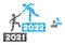 2022 Business Steps Mosaic of Round Points