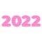 2022 Happy new year celebration with stylish pink glitter 3D text effect, pink text effect, beautiful pink glitter 3D shade, 2022