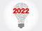 2022 health goals bulb word cloud, health concept background