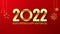 2022 Merry Christmas and Happy near year background social media post or banner with golden text
