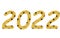 2022 new year! numbers made with beautiful seamless sunflower pattern with a yellow background