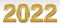 2022 numbers are gold glitter, swirling vector eps 10