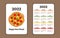 2022 Pocket Calendar template with quote about Pizza